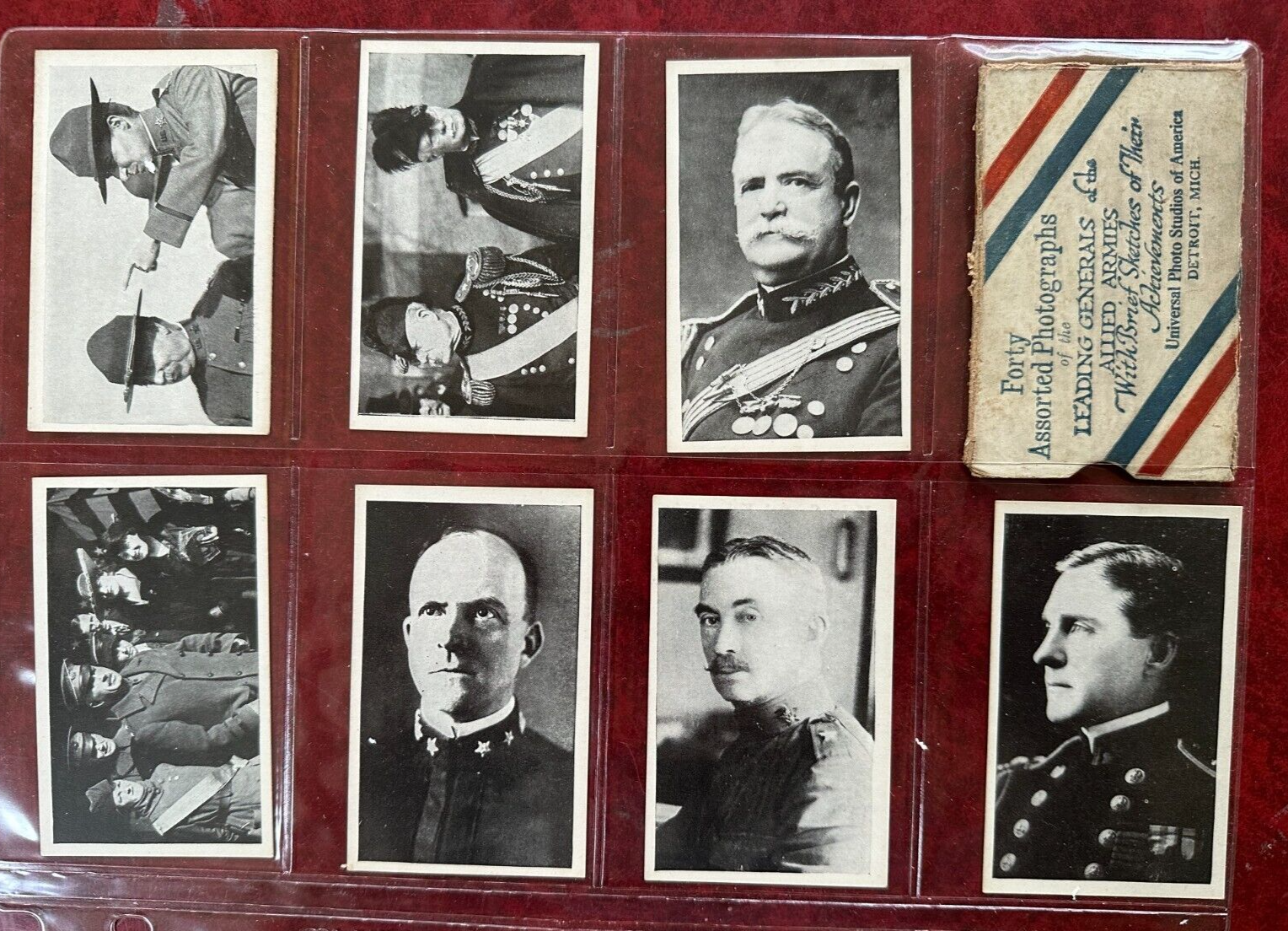 W641 LEADING GENERALS of the ALLIED ARMIES Complete Set (40) w/ Pershing1
