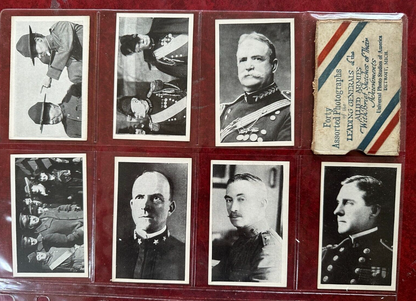 W641 LEADING GENERALS of the ALLIED ARMIES Complete Set (40) w/ Pershing1