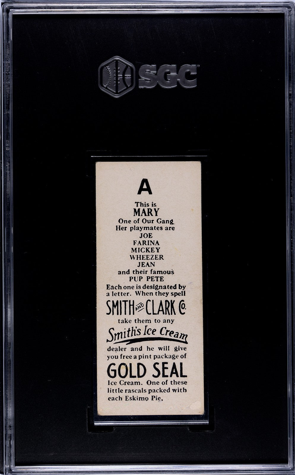 1920 F57 "Our Gang" Smith's Ice Cream Rare SGC-Graded Collection of 12 Cards8