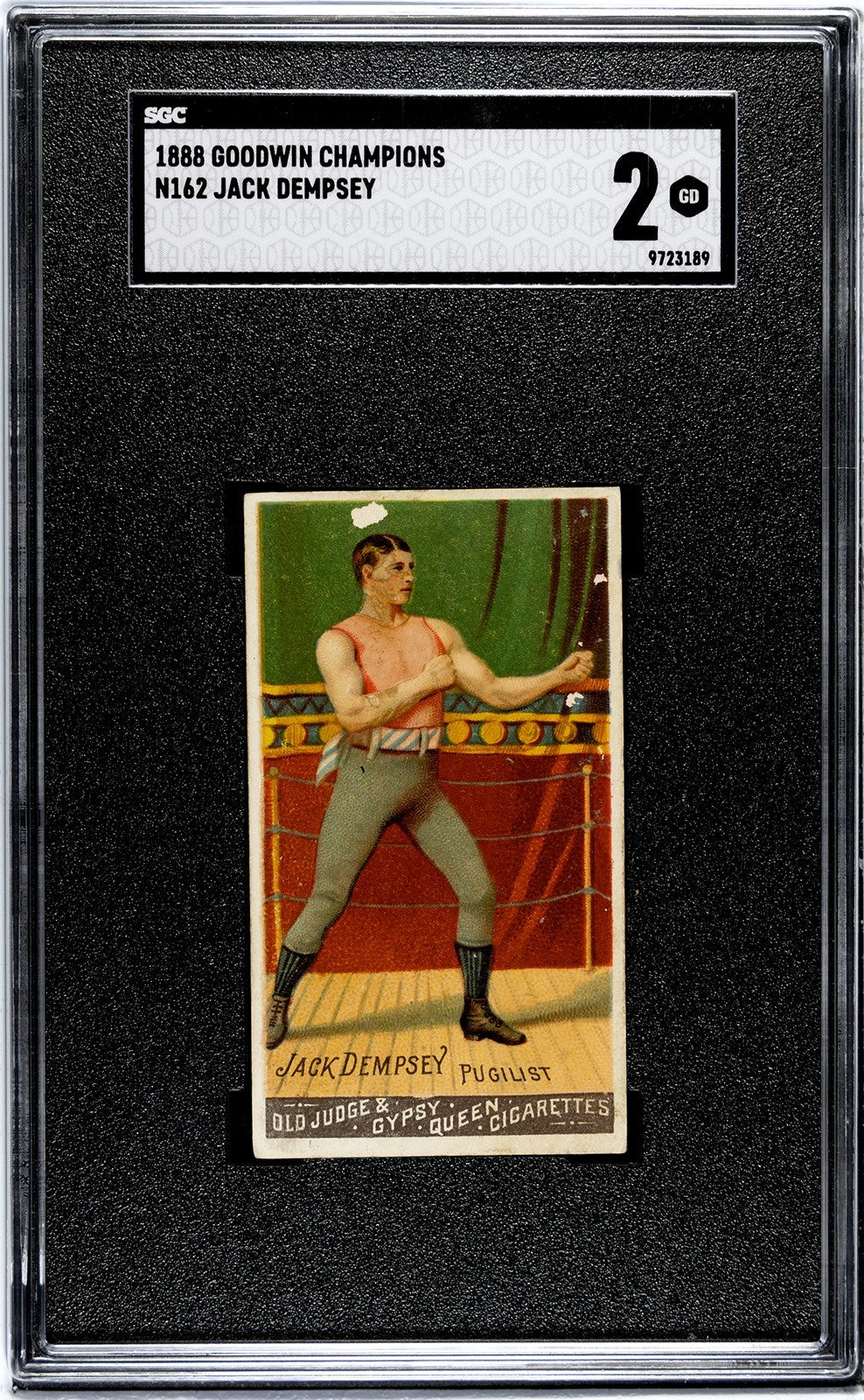 1888 N162 Goodwin Champions JACK DEMPSEY Boxer (SGC 2 GD) Nonpariel0