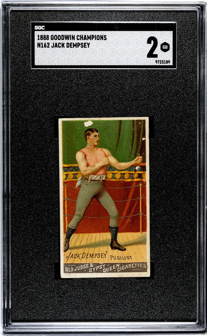 1888 N162 Goodwin Champions JACK DEMPSEY Boxer (SGC 2 GD) Nonpariel0