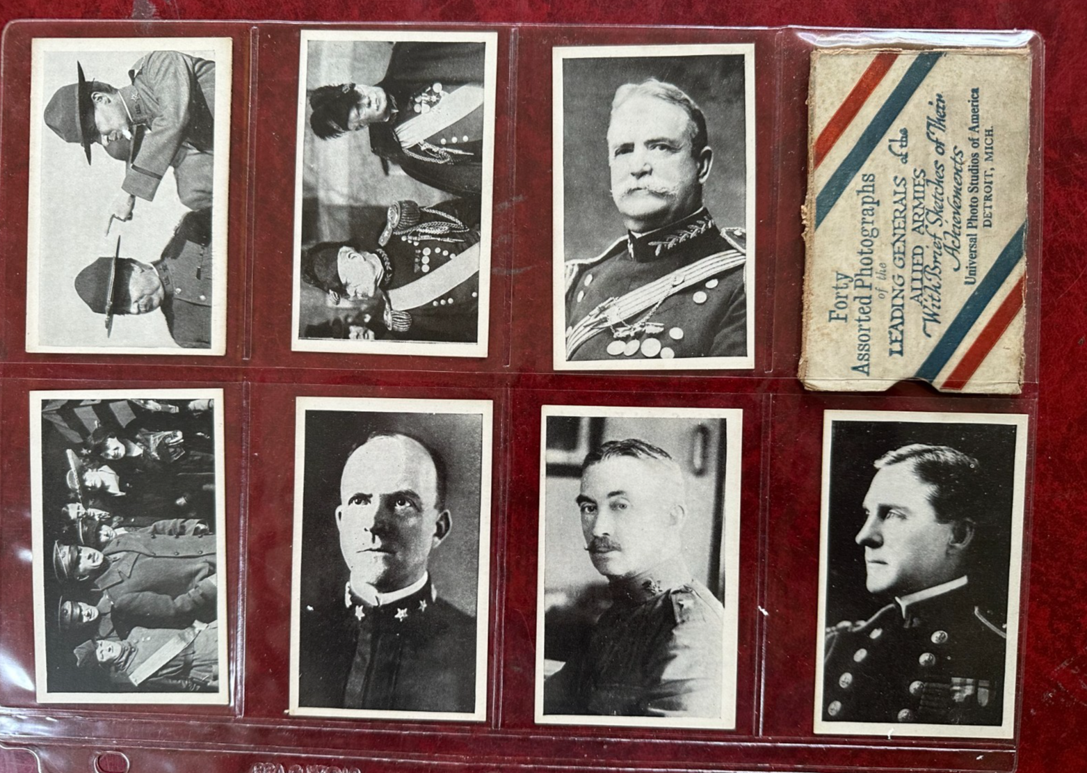 W641 LEADING GENERALS of the ALLIED ARMIES Complete Set (40) w/ Pershing1