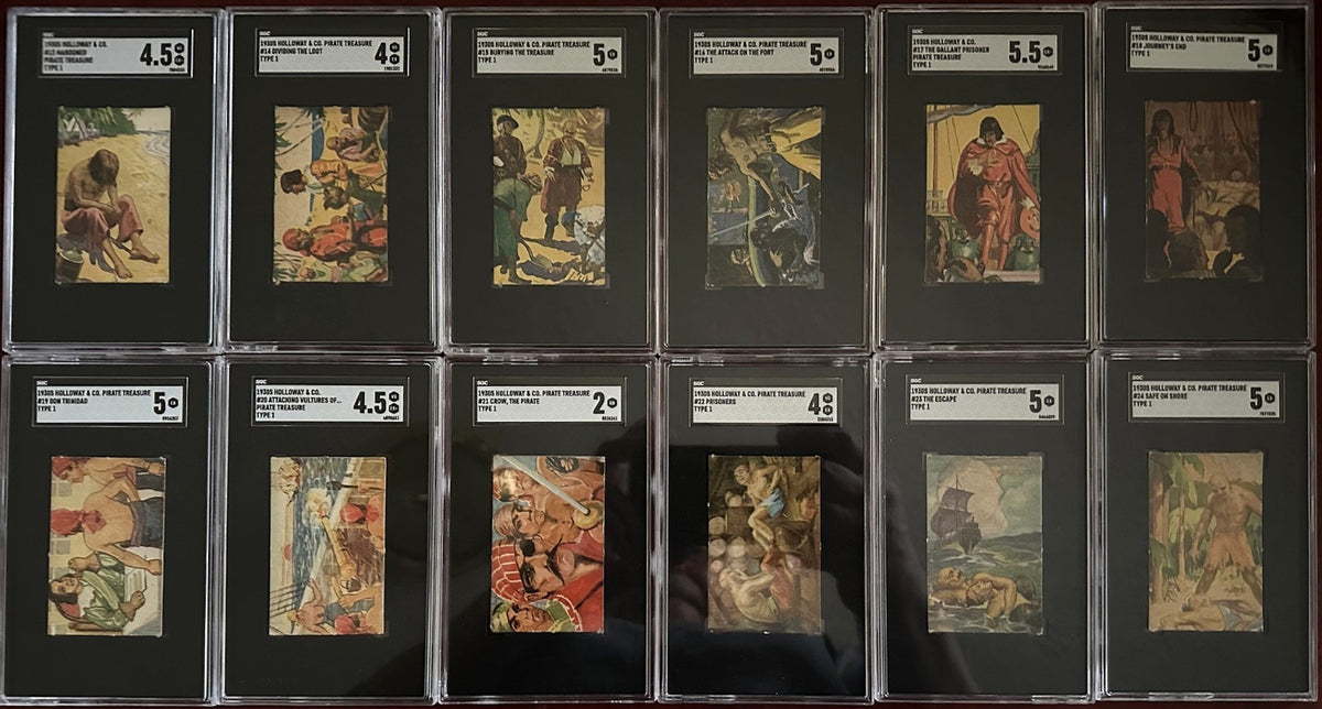 1930s Holloway's R110 "Pirate Treasure" Cards Complete set (48) SGC-Graded4