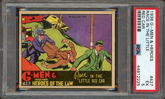 1936 G-Men & Heroes #427 The Little Red Car (PSA 5 EX) High Number0