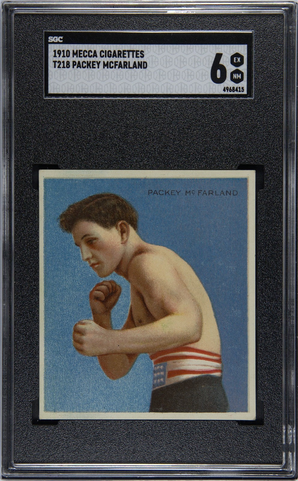 1910 T218 MECCA Champion Prize Fighters (SGC 6 EX/MT) Packey McFarland0