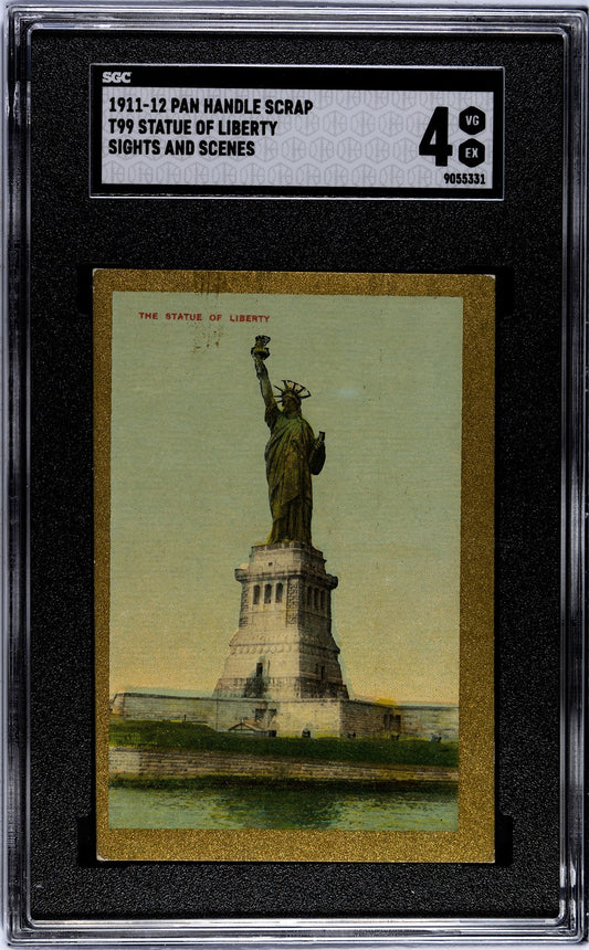 1911 Pan Handle T99 Sights & Scenes of the World STATUE OF LIBERTY (PSA 4 VG/EX)0
