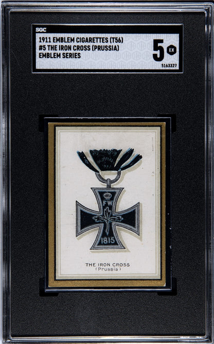 1911 T56 Emblem Cigarettes "Emblem Series" #5 The Iron Cross (SGC 5 EX) Prussia0