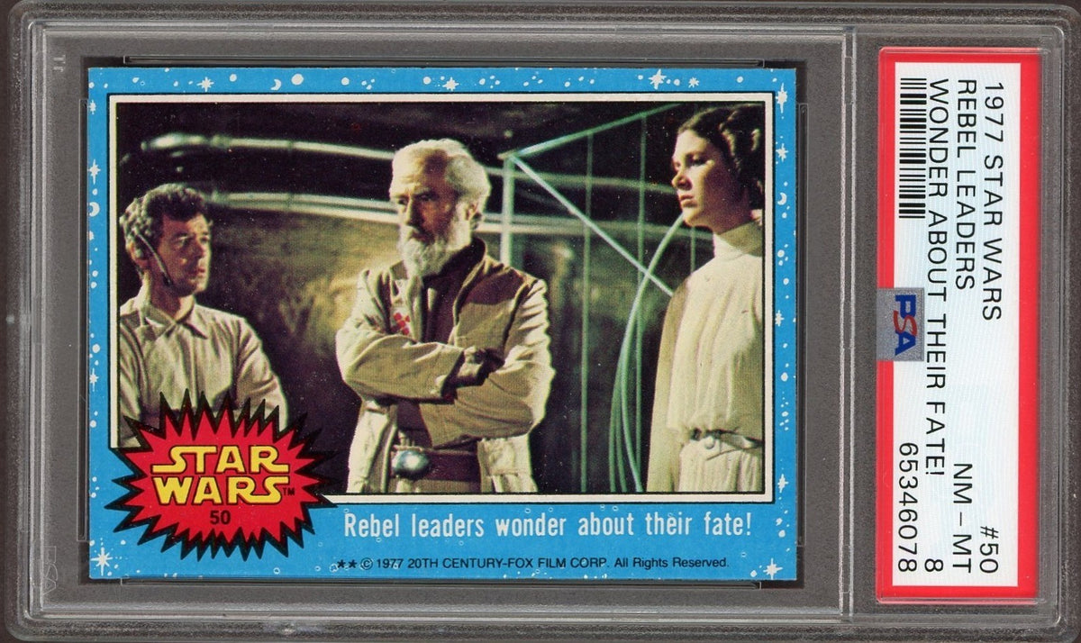 1977 Topps Star Wars #50 Rebel Leaders Wonder About Their Fate! (PSA 8 NM/MT)0
