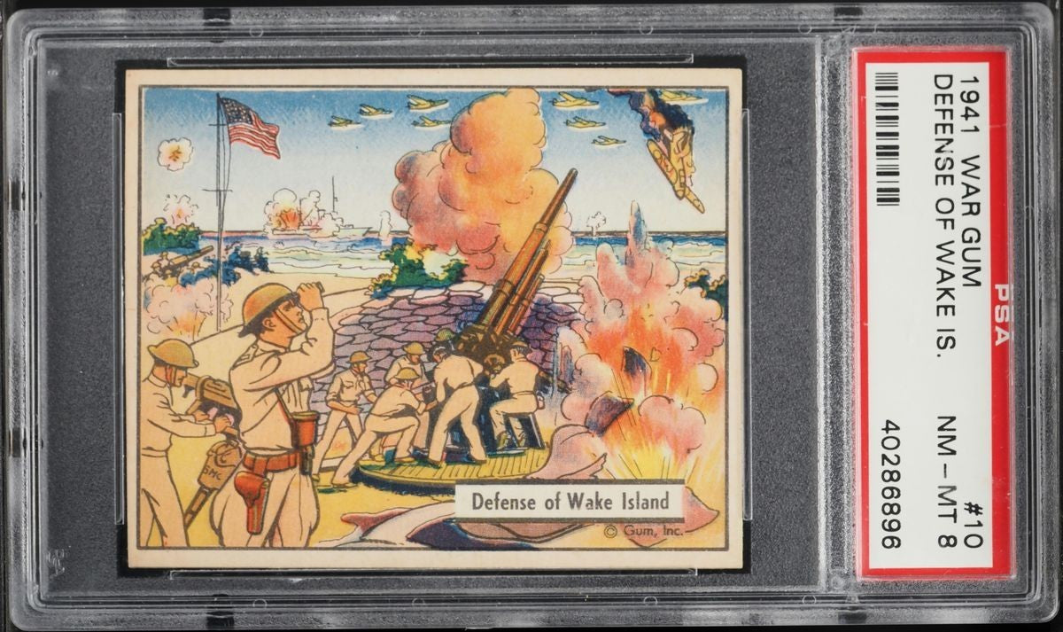 1941 Gum, Inc. R164 War Gum #10 "Defense of Wake Island" (PSA 8 NM/M)0