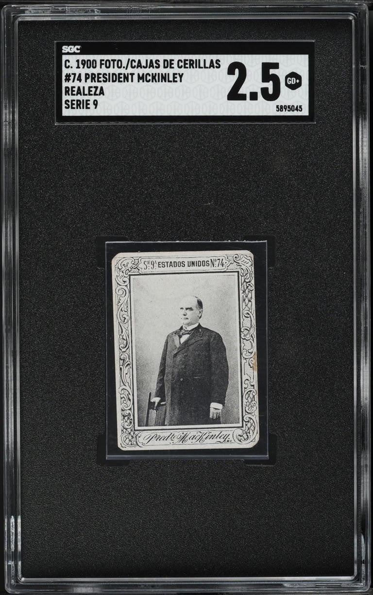 1900 Fototipias De Las Cajas De Cerillas Realeza S. 9 President McKinley SGC 2.50