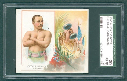1889 N43 Allen & Ginter World Champions (SCG 2 GD) George Lablanche Pugilist0
