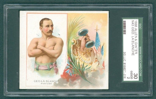 1889 N43 Allen & Ginter World Champions (SCG 2 GD) George Lablanche Pugilist0