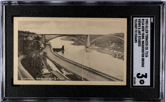 1903 T116 Allen Tobacco Telonette #134 New York, WASHINGTON BRIDGE (SGC 3 VG)0