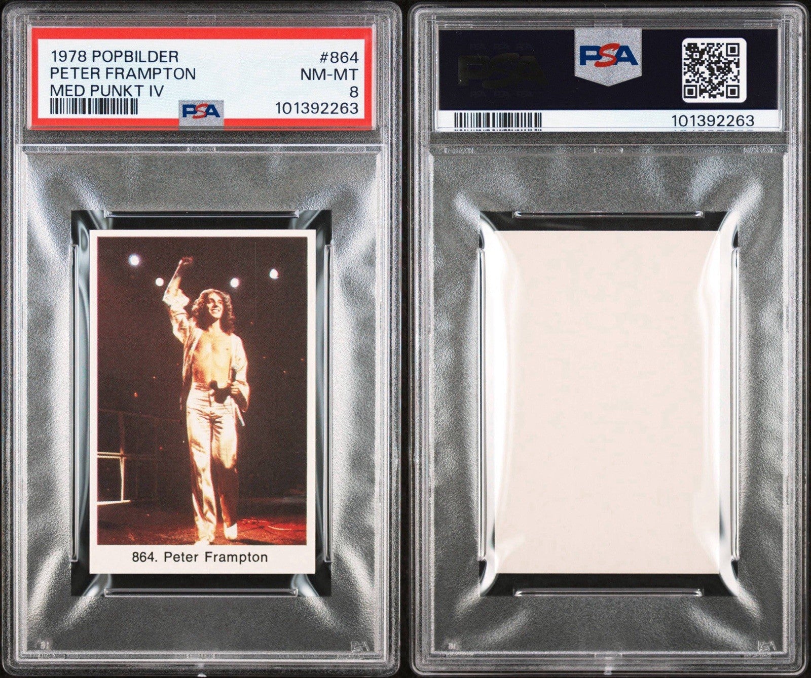 1978 Popbilder Med Punkt IV Peter Frampton #864 (PSA 8 NM/MT)2