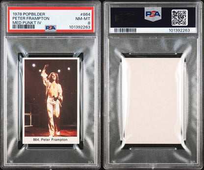 1978 Popbilder Med Punkt IV Peter Frampton #864 (PSA 8 NM/MT)2