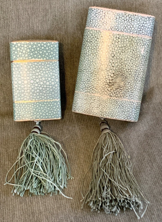 Vintage French Caron La Nuit de Noel TWO Perfume Bottles & Art Deco Tassel Boxes0