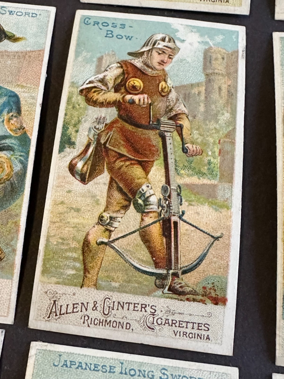 Near SET N3 Allen & Ginter Arms of Nations 47 out of 50 cards (Blank Backs)5