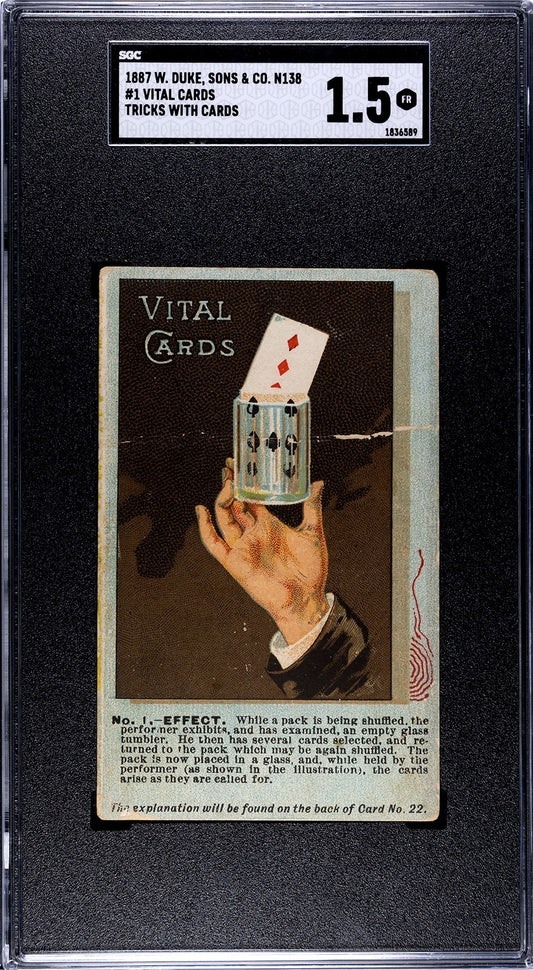 1887 N138 W. Duke Sons & Co. "Tricks with Cards" (SGC 1.5 FR) Scarce #1 Card0