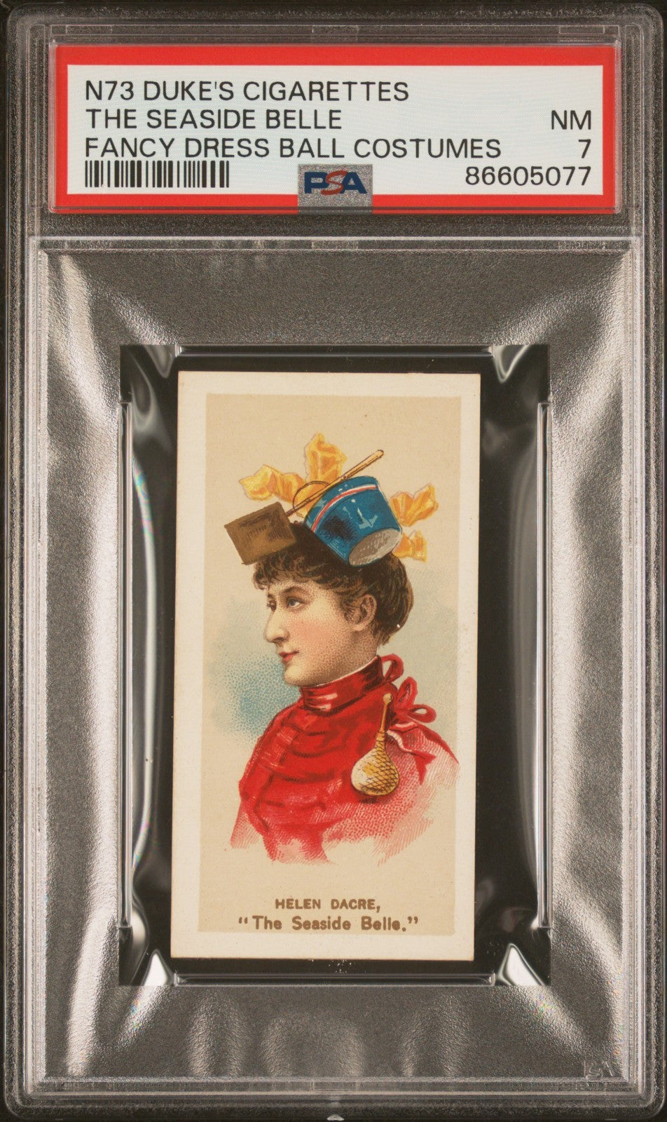 1889 N73 Duke's Cigarettes Fancy Dress Ball Costumes PSA 7 NM The Seaside Belle0