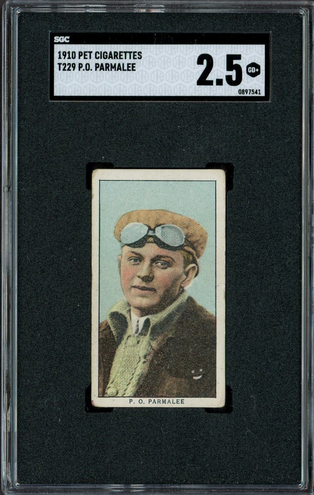 1910 T229 Pet Cigarettes Philip Orin Parmelee (SGC 2.5 GD+) AVIATOR0