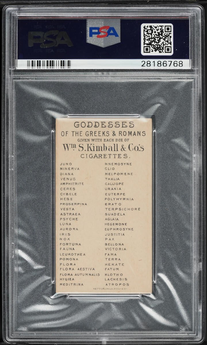1889 N188 Kimball Goddesses of Greeks & Romans CERES (PSA 6.5 EX/MT+)1