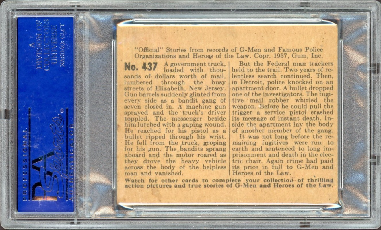 1936 G-Men & Heroes #437 "Loop of The Law" (PSA 5 EX) High Number1