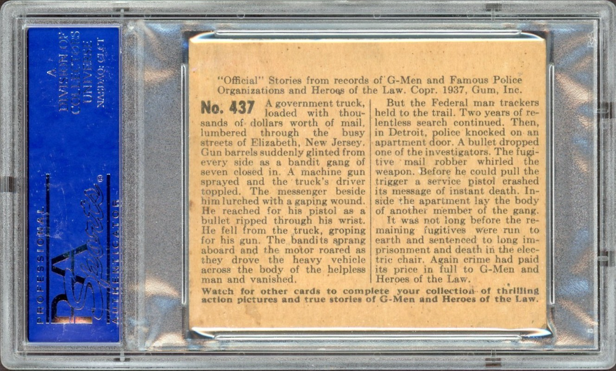 1936 G-Men & Heroes #437 "Loop of The Law" (PSA 5 EX) High Number1