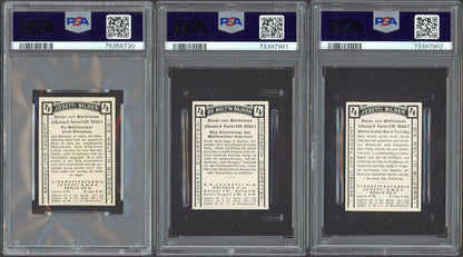 SET #1-#3 Josetti &Jasmatzi Jack Dempsey PSA 8 Highest Max Schmeling Gene Tunney1