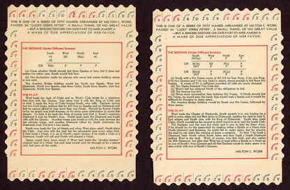 Lot of 10 Lucky Strike Cigarettes Bridge Hands CARDS Excellent Cond.3