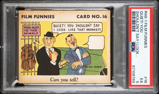 R48-1 Gum Inc. 1935 "Film Funnies" #16 (PSA 5 EX) Edmund Lowe