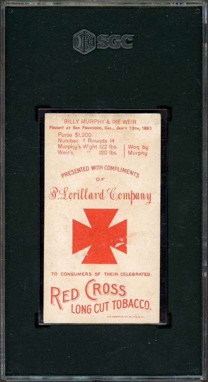 1893 N266 Boxing Positions Red Cross (SGC 2 GD) Billy Murphy and Ike Weir1