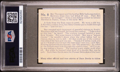 1933 N. Chicle DARE DEVILS #8 Marshall Ben "Marked" Him! (PSA 5 EX)1