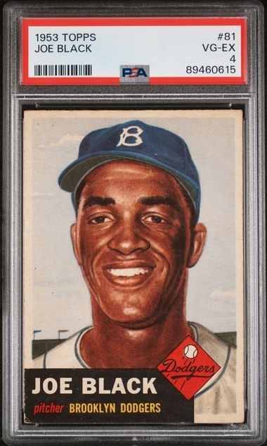1953 Topps Joe Black #81 (PSA 4 VG/EX) Brooklyn Dodgers0