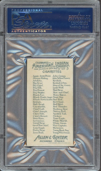 1888 N2 Allen & Ginter American Indian Chiefs (PSA 6 EX/MT) Red Thunder1