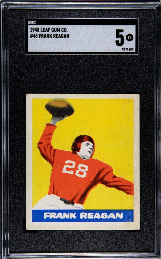 1948 Leaf  Football #48 Frank Reagan (SGC 5 EX)