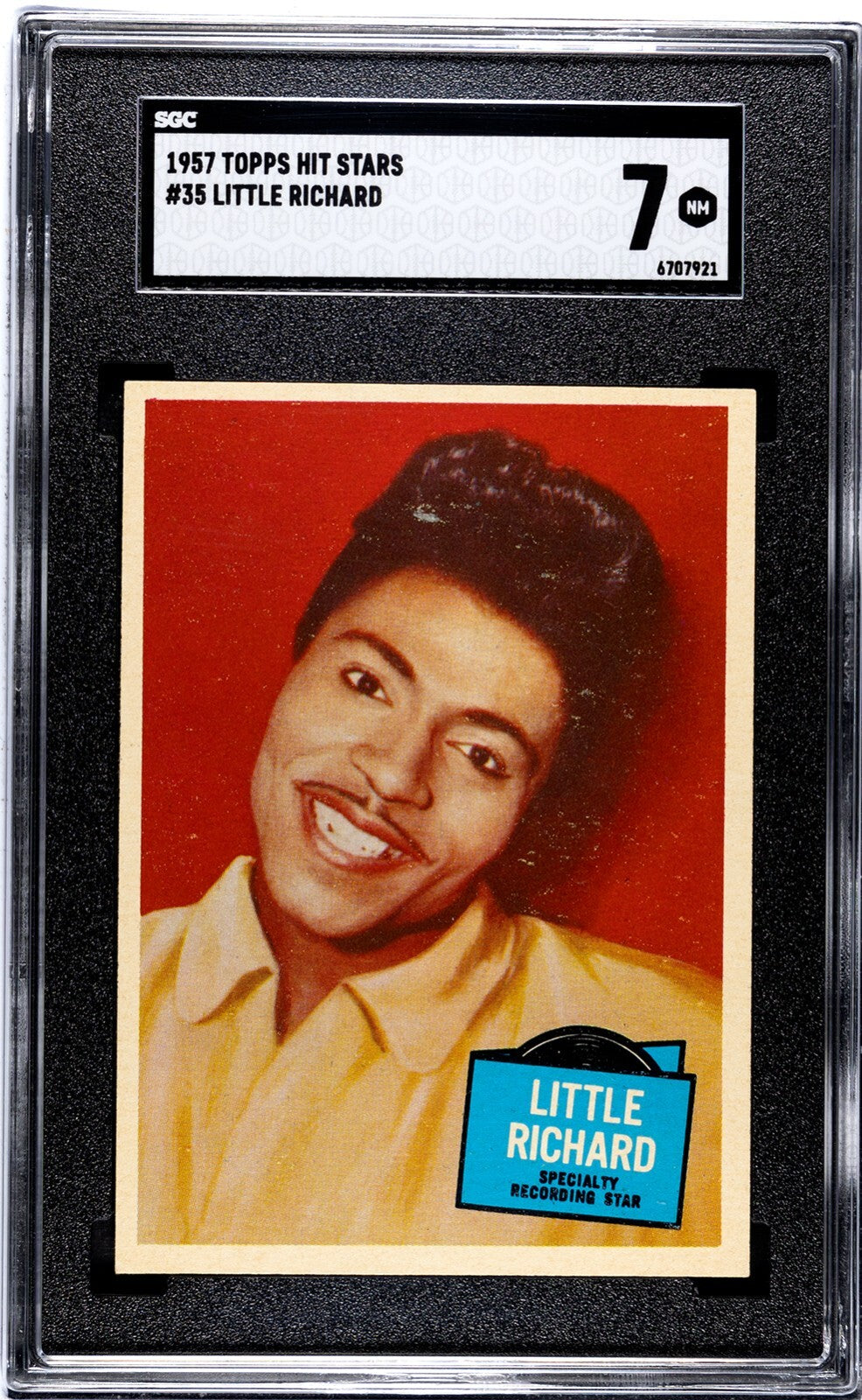 1957 Topps Hit Stars #35 LITTLE RICHARD (SGC 7 NM) Specialty Records0