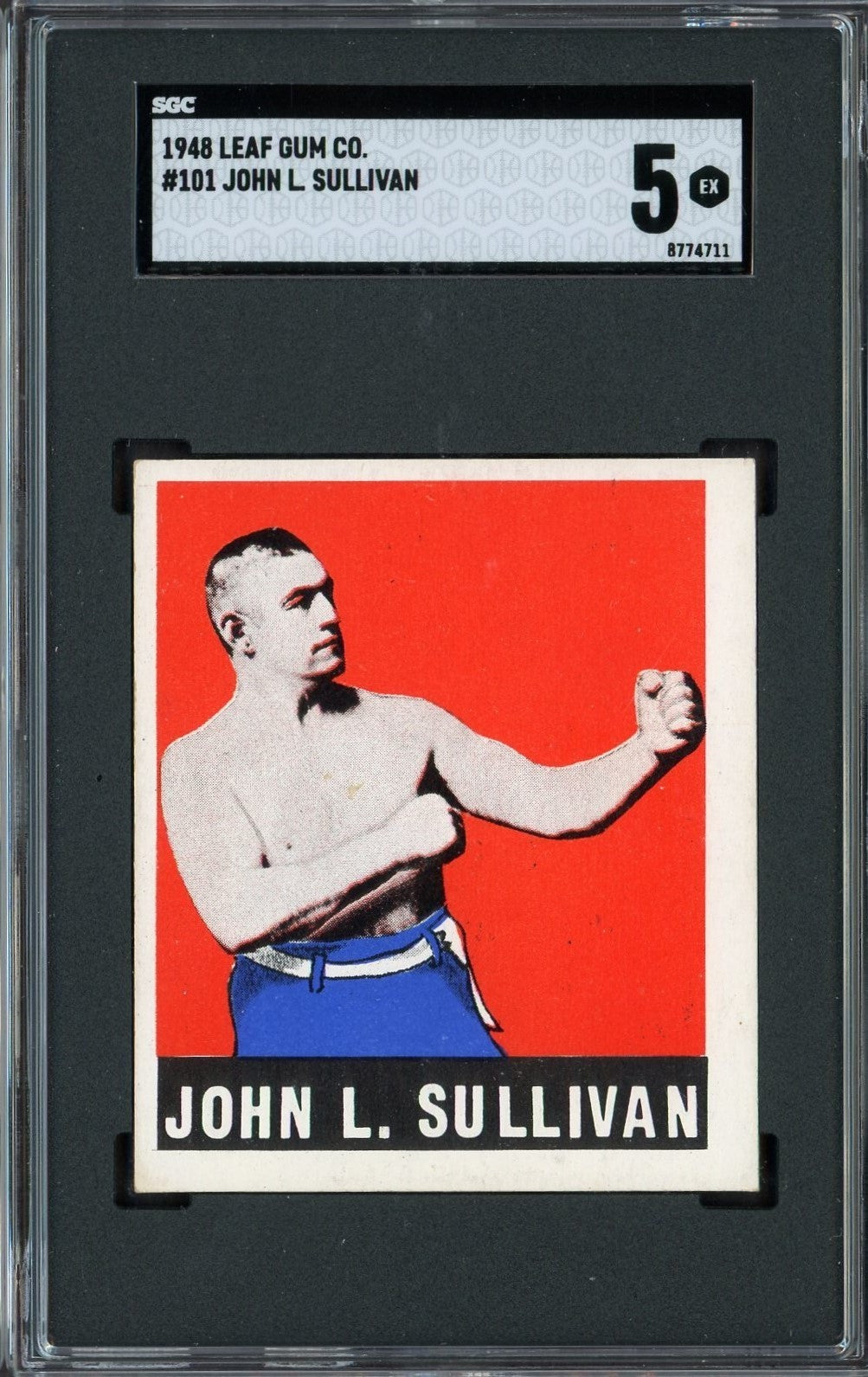 1948 Leaf Knock Out Bubble Gum Boxing #101 John L. Sullivan (SGC 5 EX)0