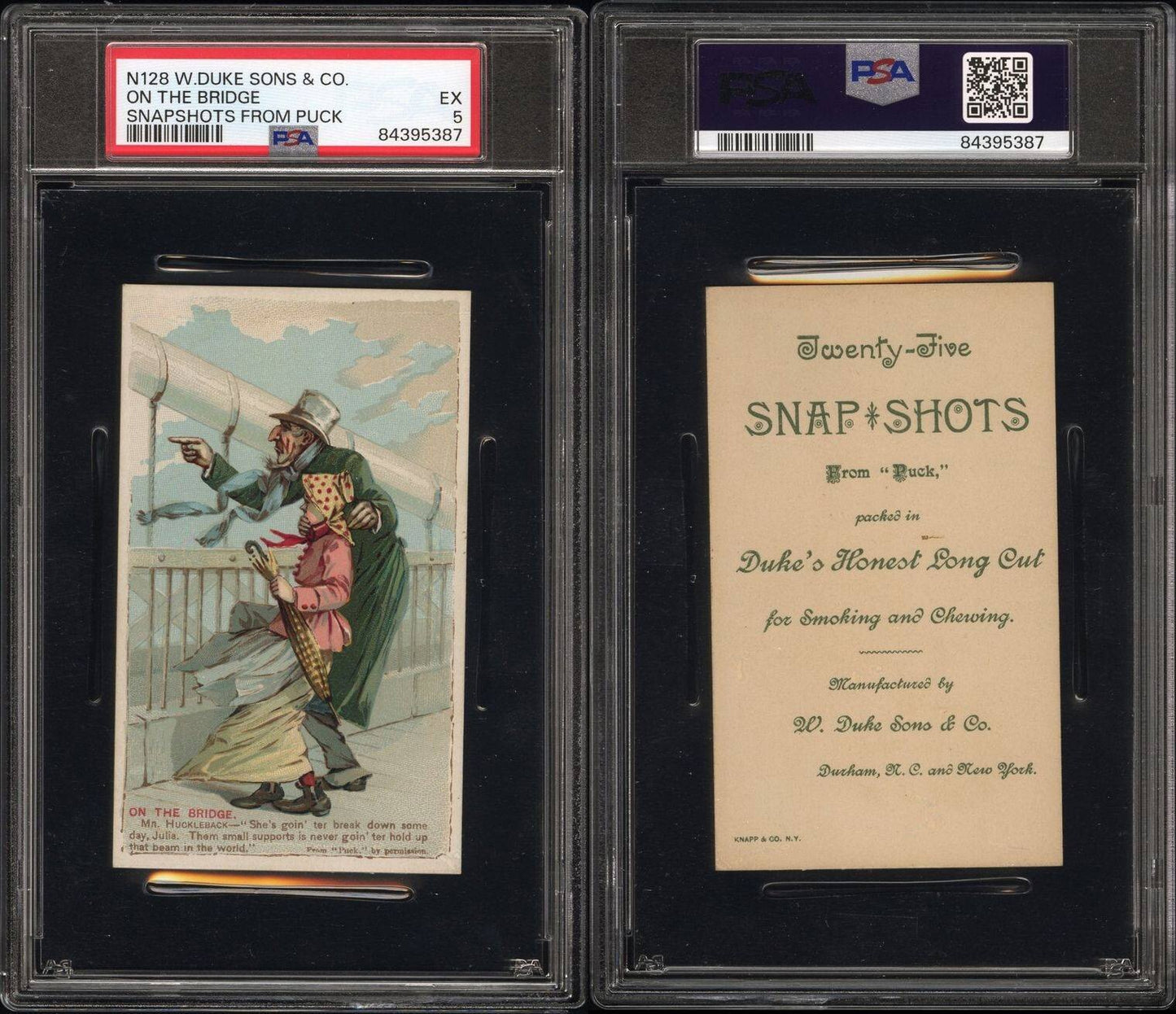 N128 Snapshots From Puck Duke Sons & Co. "On The Bridge" (PSA 5 EX)2