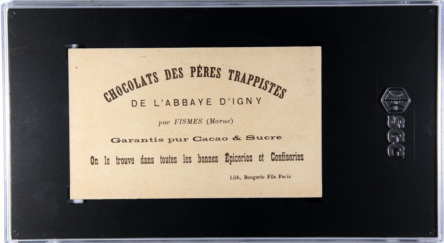 1890 Bourgeris  Fils Chocolats De L'Abbaye D'Igny (SGC 4.5 VGEX) Artist RUBENS1