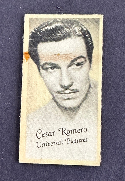 Cesar Romero Weight Machine Card