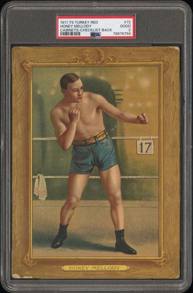 1910 T9 Turkey Red #72 William "Honey" Mellody (PSA 2 GOOD)