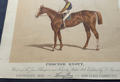 Rare PREMIUM: 1880s N239-1 Kinney Racehorses (Proctor Knott)