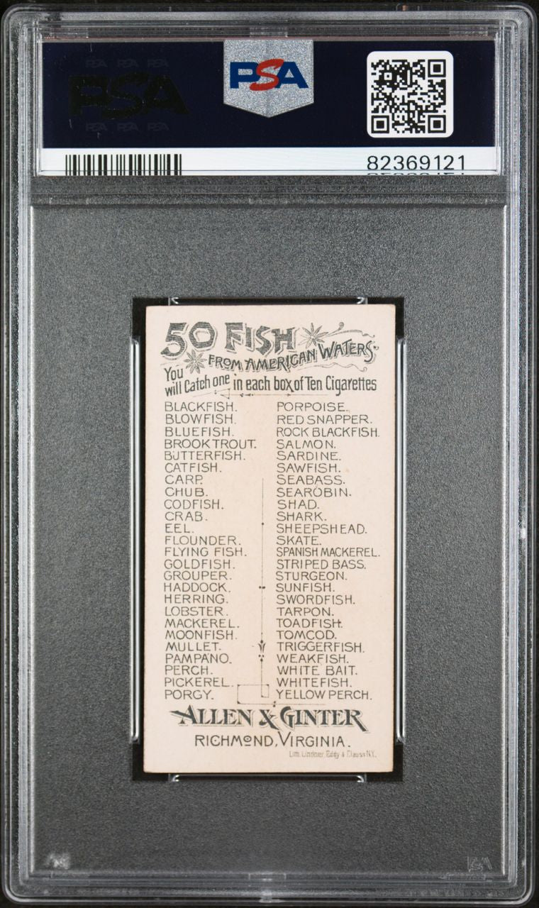 1889 N8 Allen & Ginter Fish From American Waters MOONFISH PSA 6 EX/MT