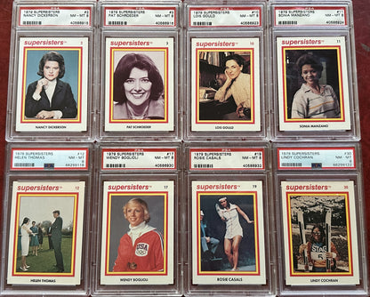 1979 Super Sisters Cards Complete Set (1-72) w/ 24 PSA Graded ALL 8s and 9s