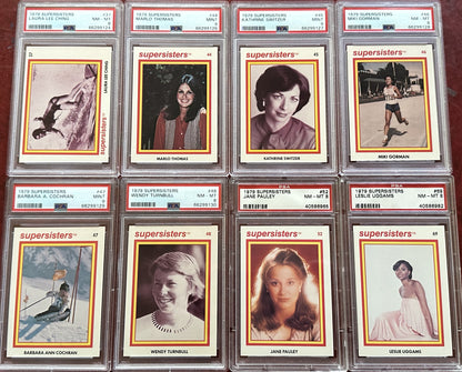 1979 Super Sisters Cards Complete Set (1-72) w/ 24 PSA Graded ALL 8s and 9s