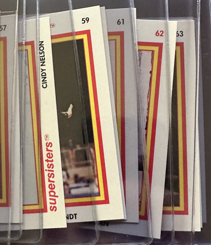 1979 Super Sisters Cards Complete Set (1-72) w/ 24 PSA Graded ALL 8s and 9s