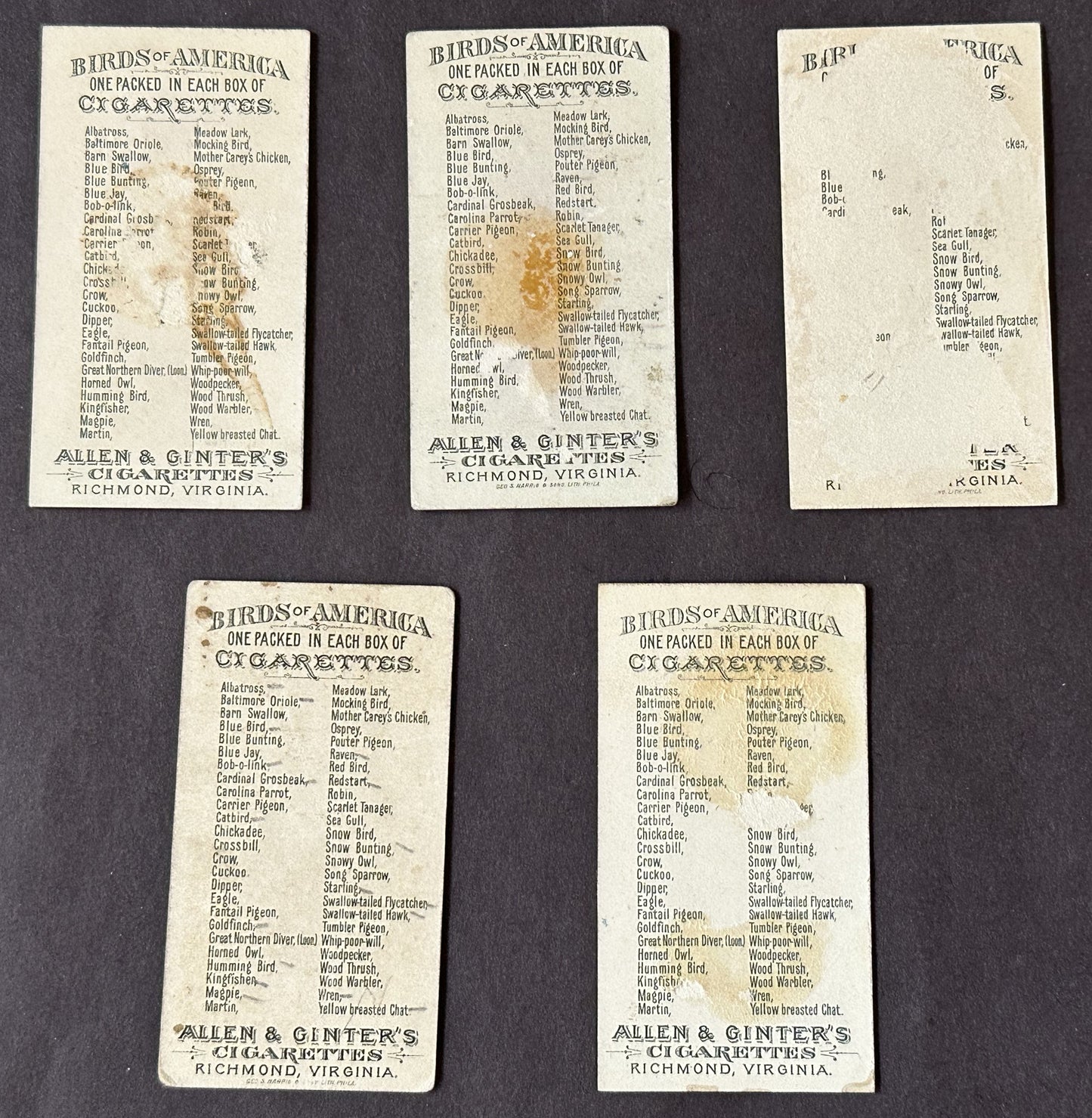 1888 N4 A&G Birds (5) back damage