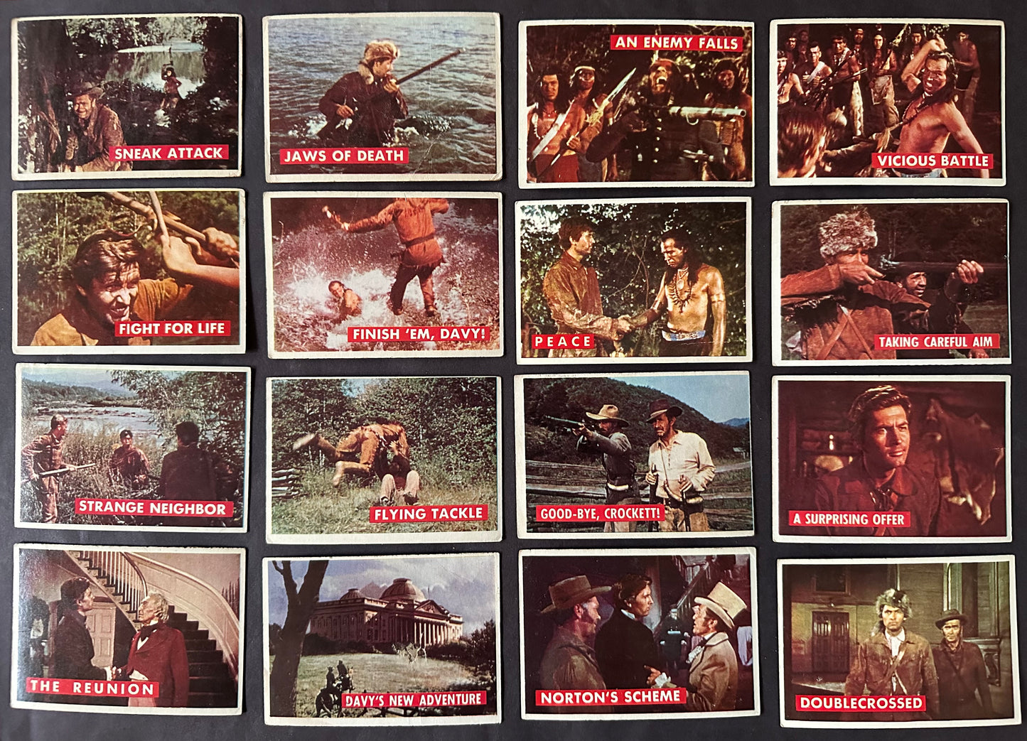 1956 Topps Davy Crockett green back partial Set (59/80)