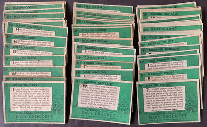 1956 Topps Davy Crockett green back partial Set (59/80)