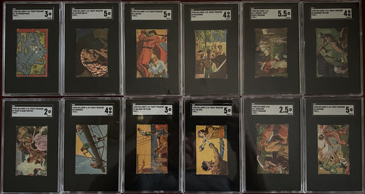 1930s Holloway's R110 "Pirate Treasure" Cards Complete set (48) SGC-Graded